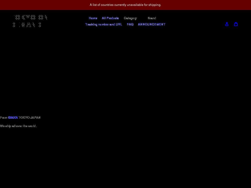 tokyoondemand.com shopify website screenshot