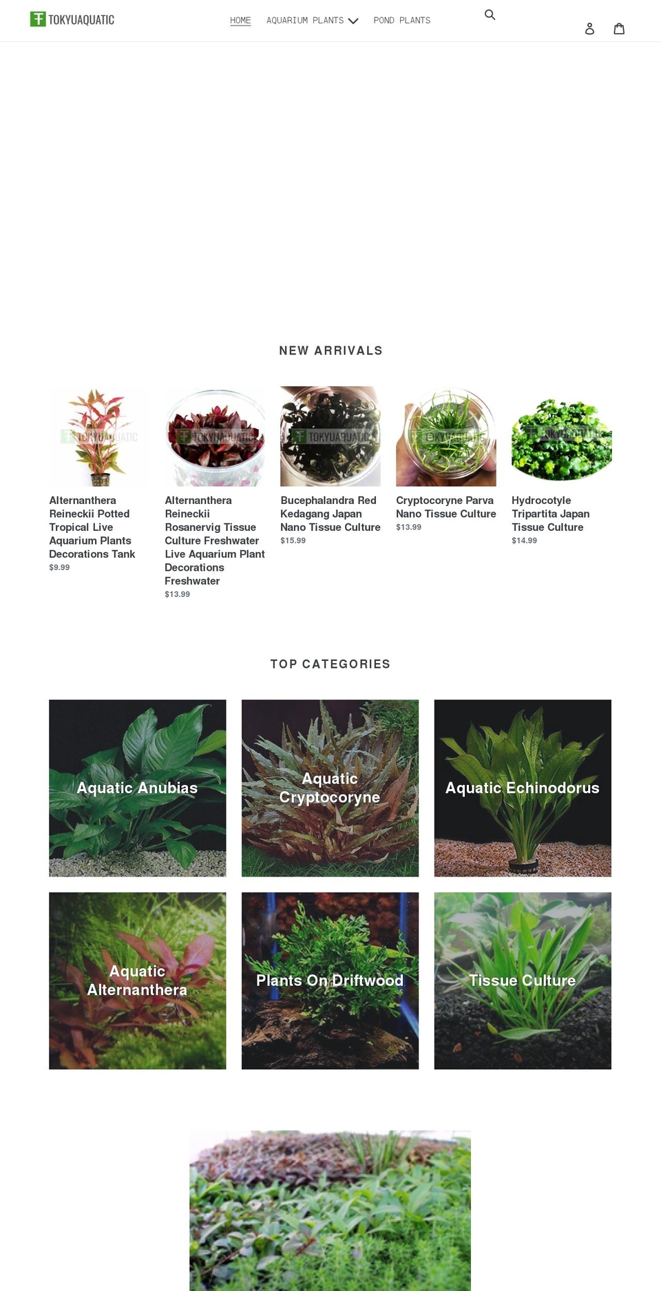 tokyuaquatic.com shopify website screenshot
