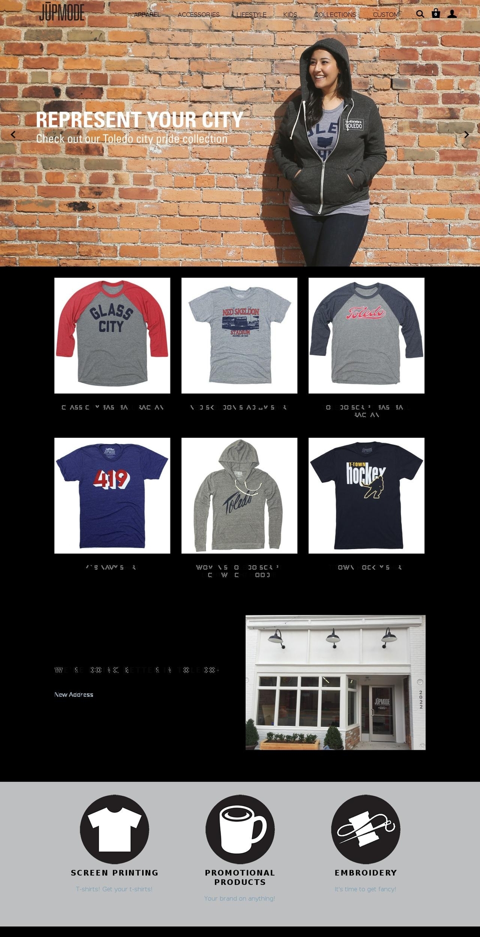 toledotshirts.com shopify website screenshot