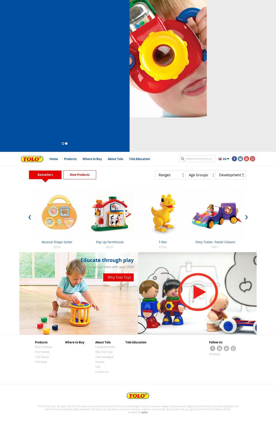 tolo-toys.com — Shopify storefront screenshot
