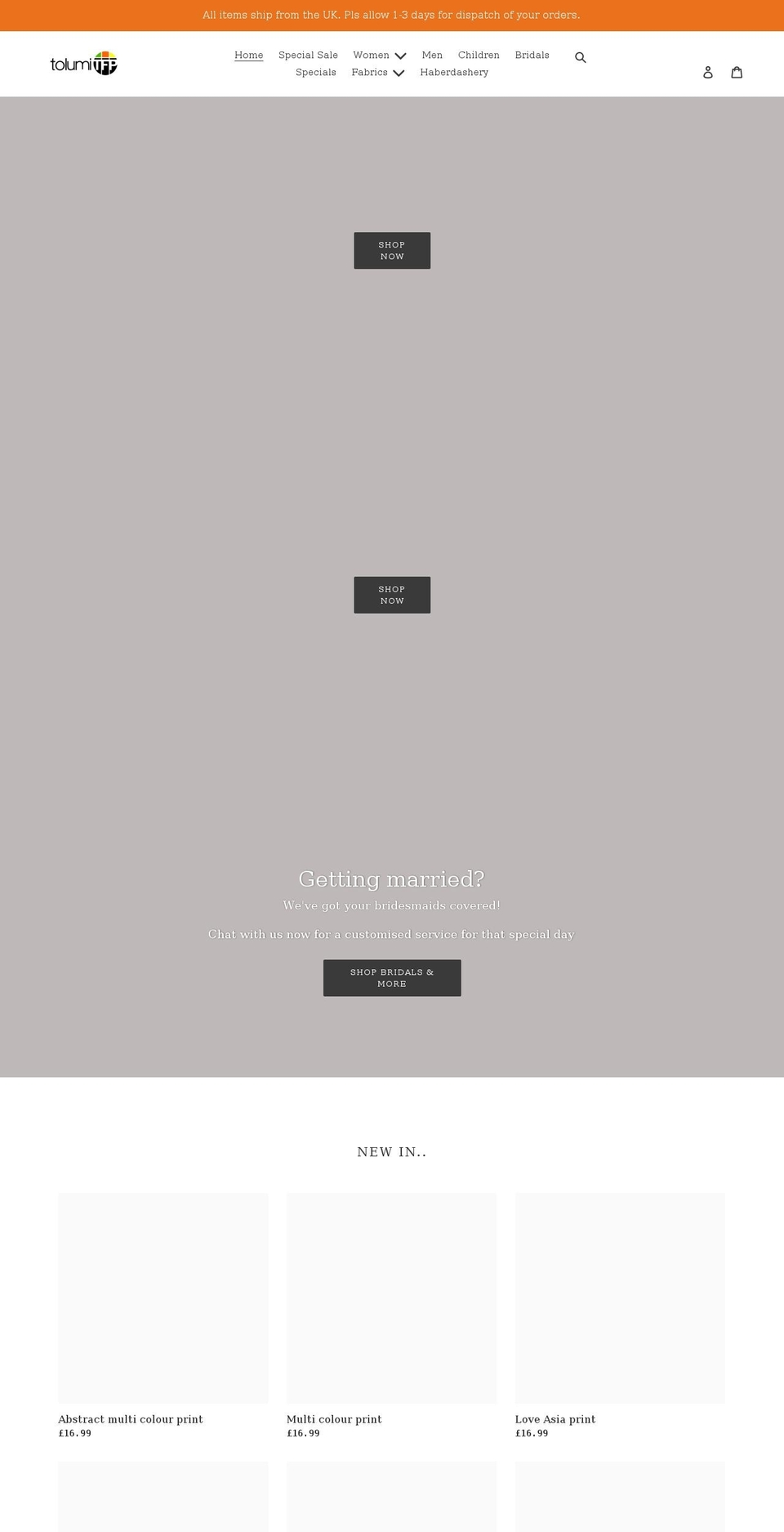 tolumitfp.com shopify website screenshot