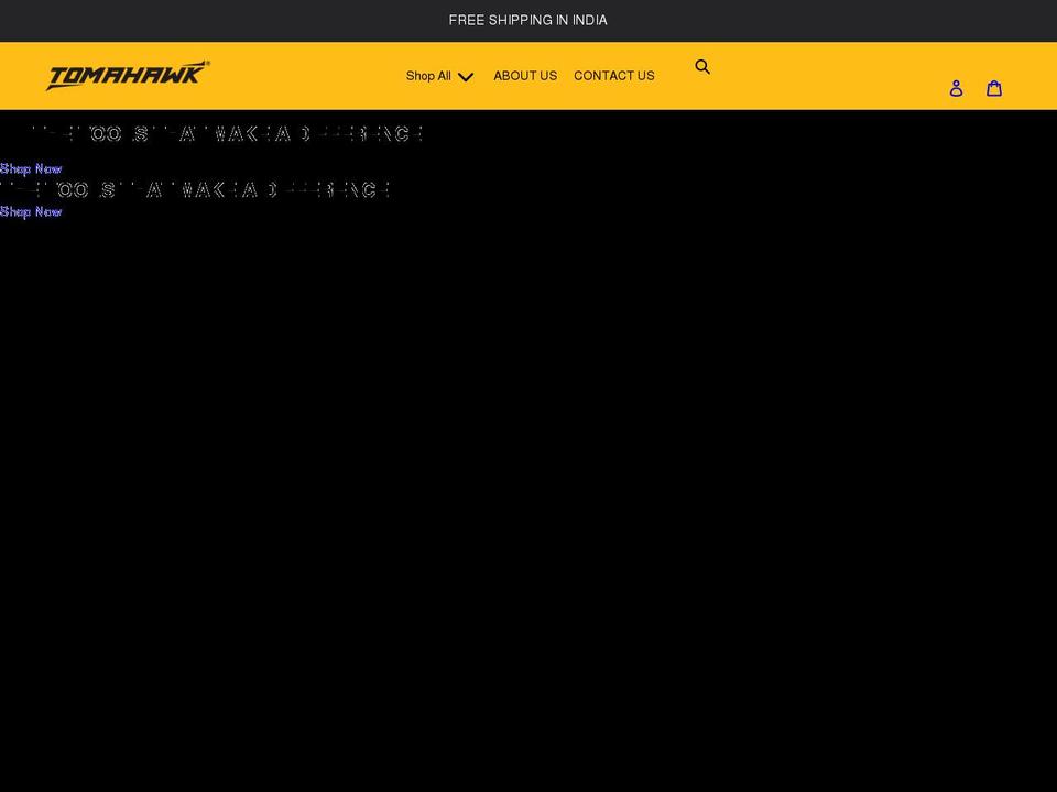 tomahawk.tools shopify website screenshot