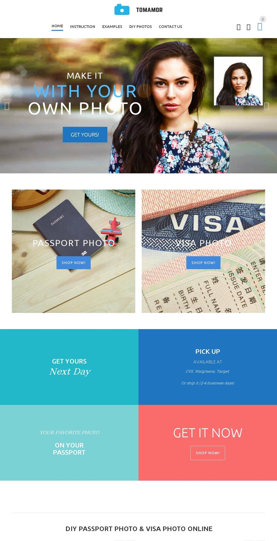 tomamor.com — Shopify storefront screenshot