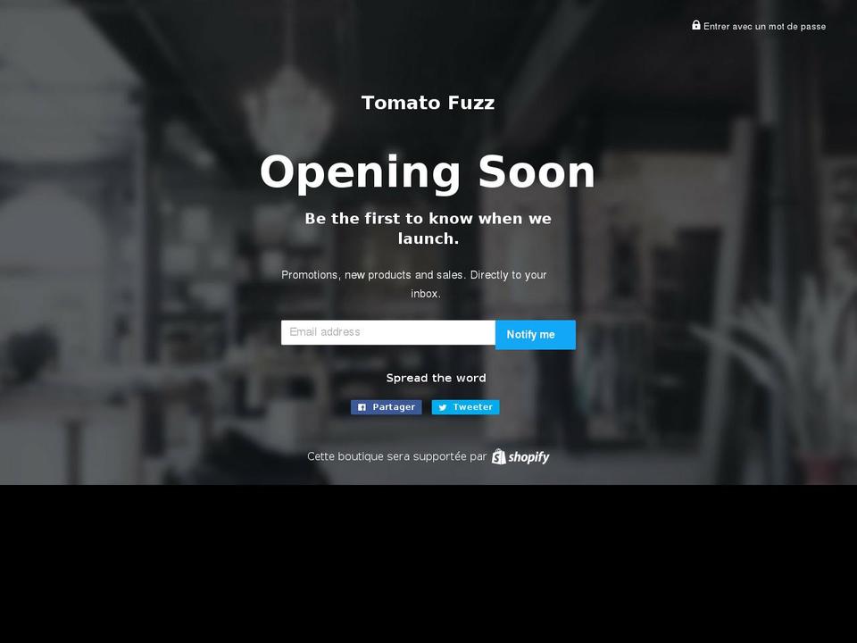 tomato-fuzz.myshopify.com shopify website screenshot