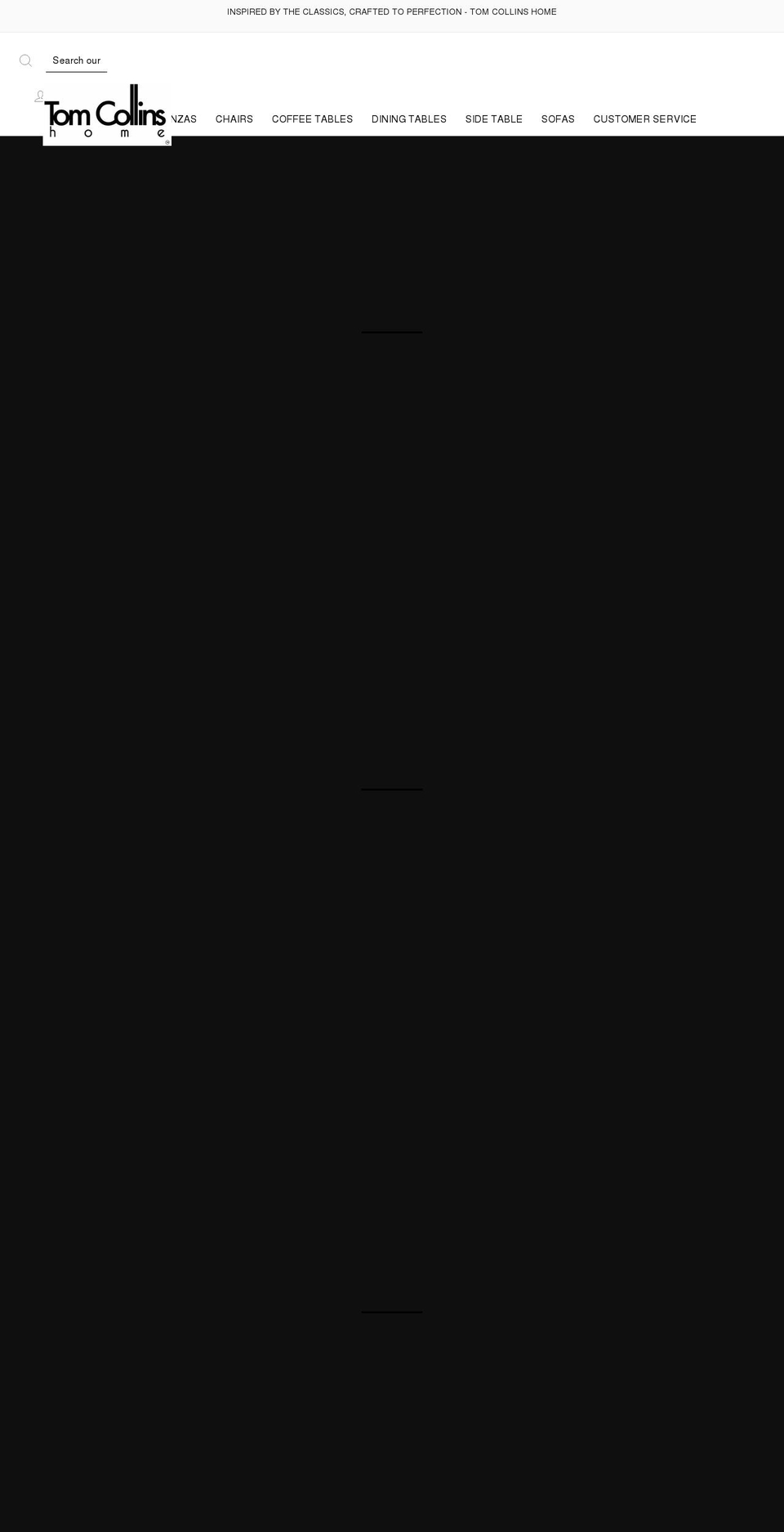 tomcollinshome.com shopify website screenshot