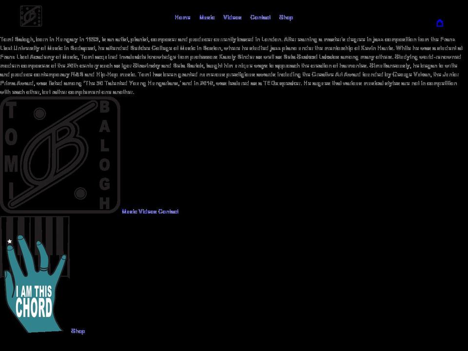 tomibalogh.com shopify website screenshot