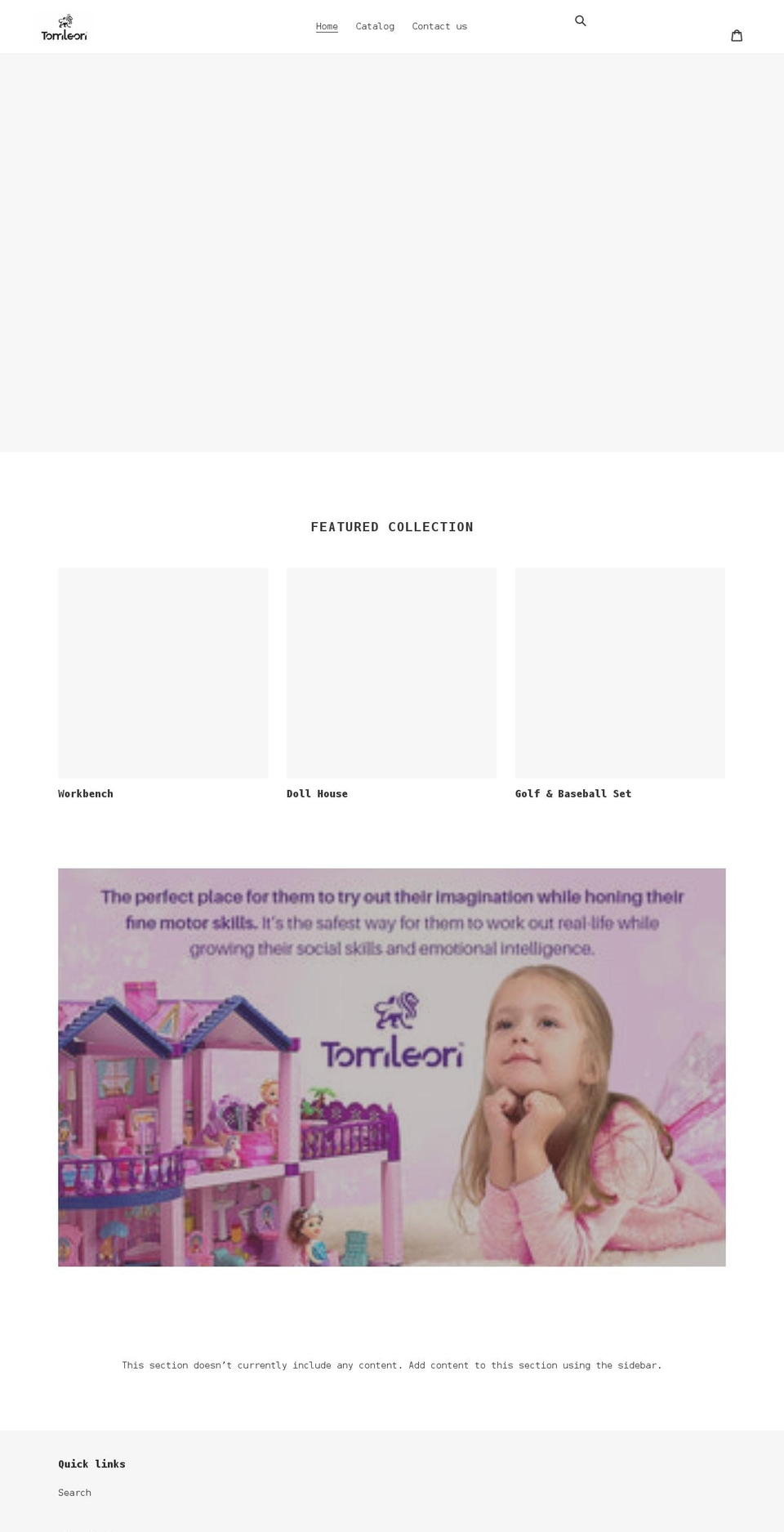 tomleon.net shopify website screenshot