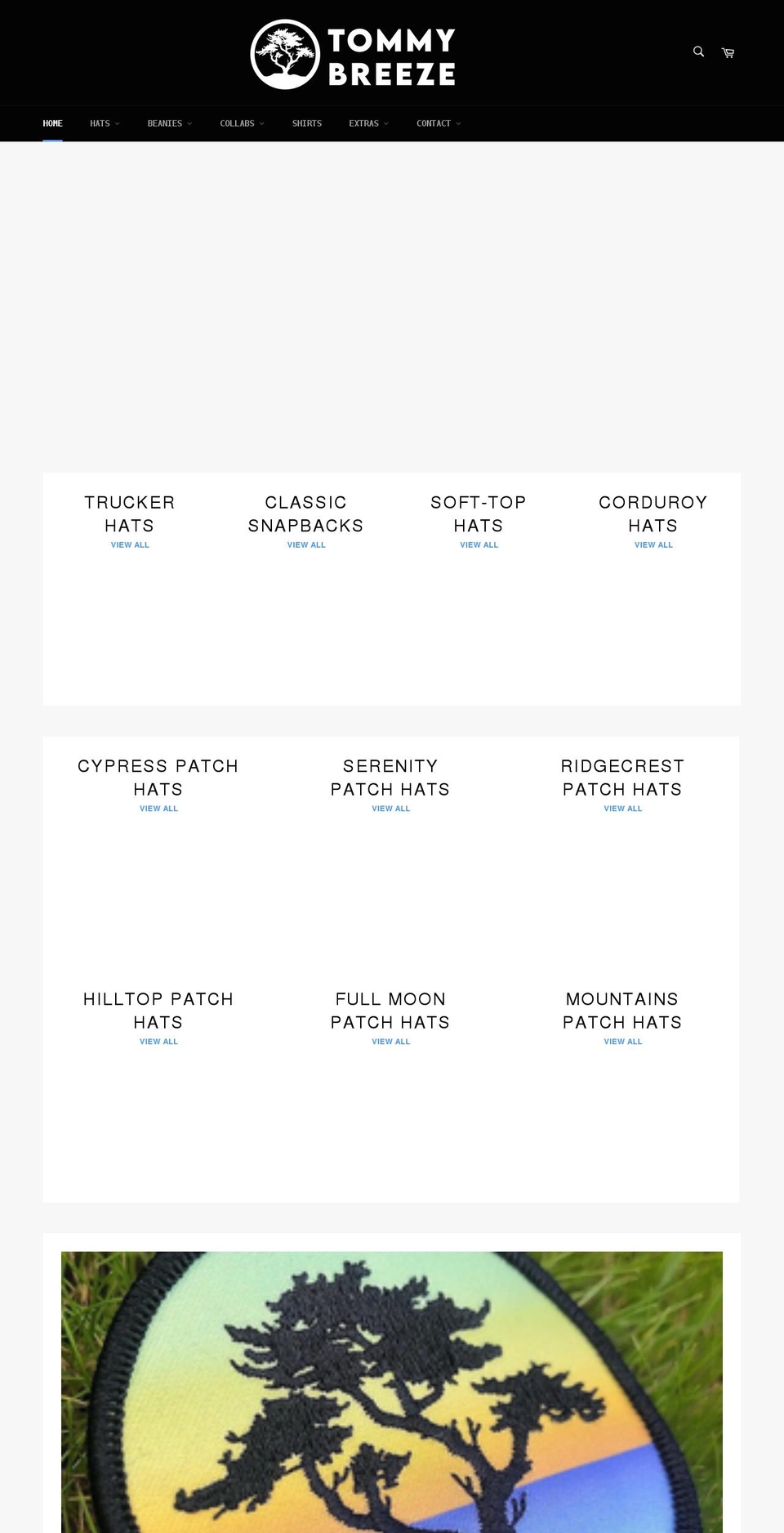 tommybreeze.com shopify website screenshot