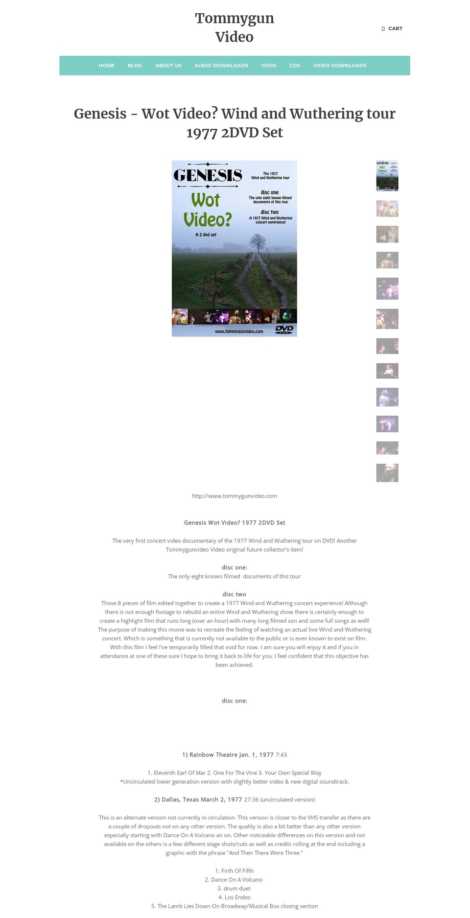 tommygun-video.myshopify.com shopify website screenshot