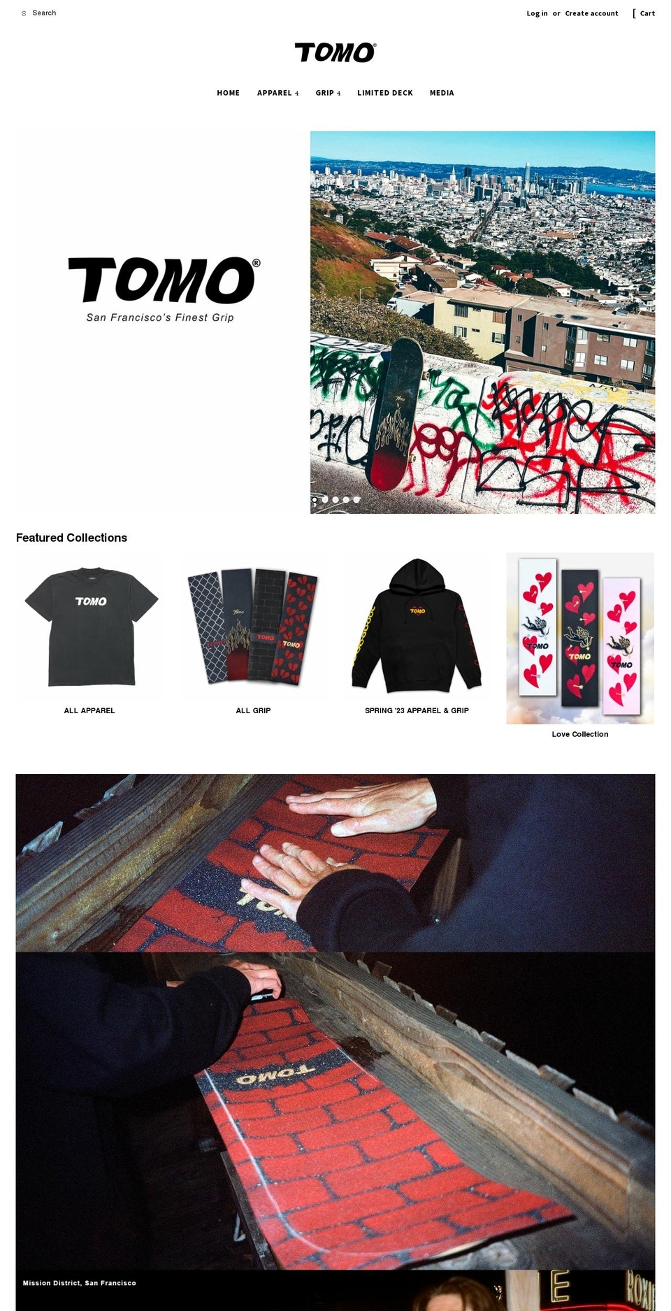 tomogriptape.com — Shopify storefront screenshot