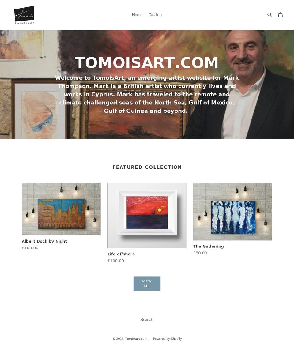tomoisart-com.com — Shopify storefront screenshot