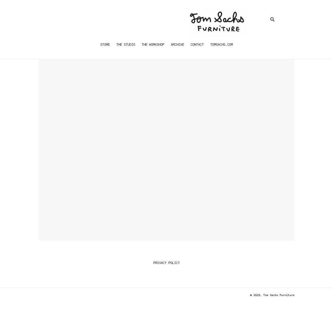 tomsachsfurniture.com shopify website screenshot