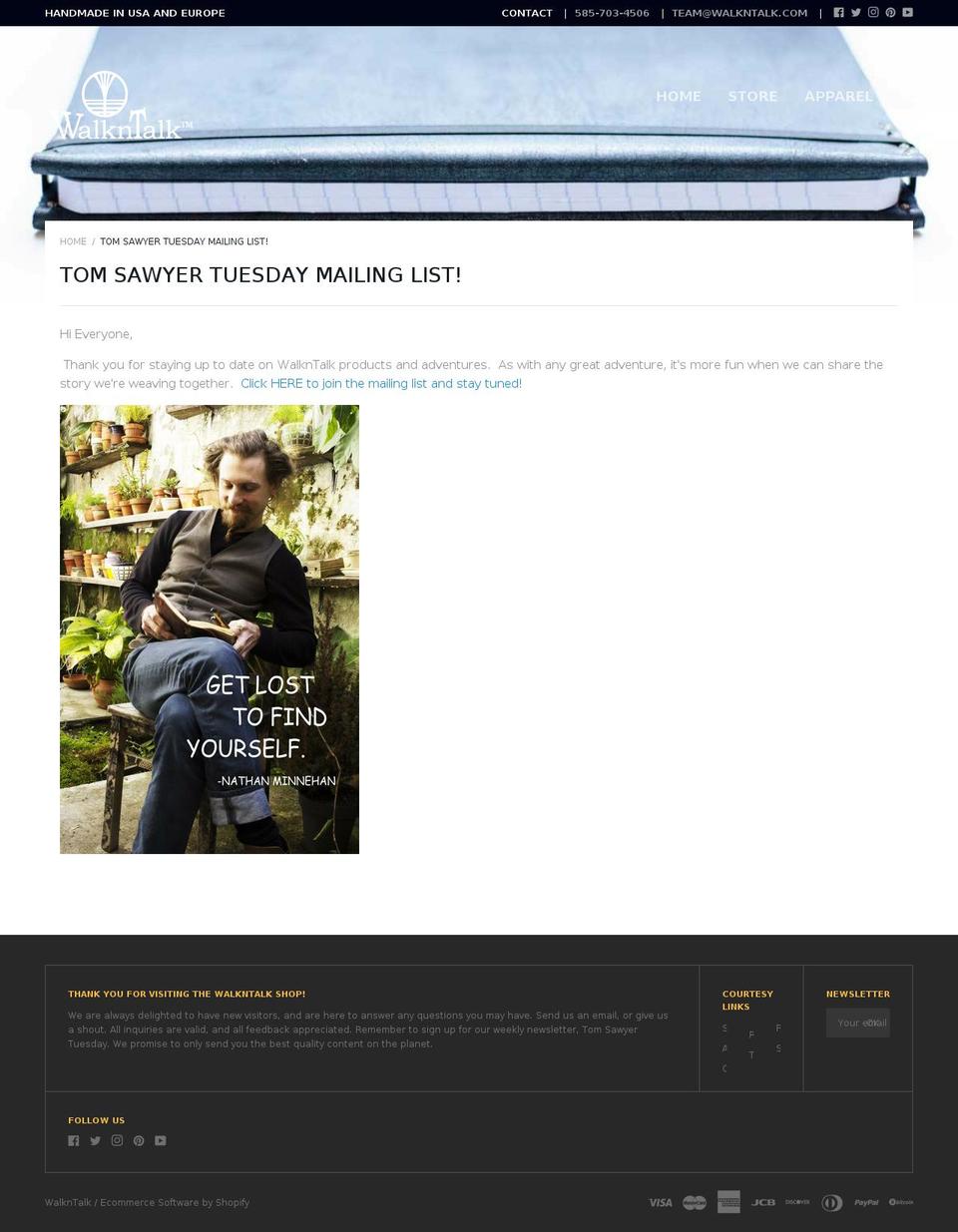 tomsawyertuesday.com shopify website screenshot
