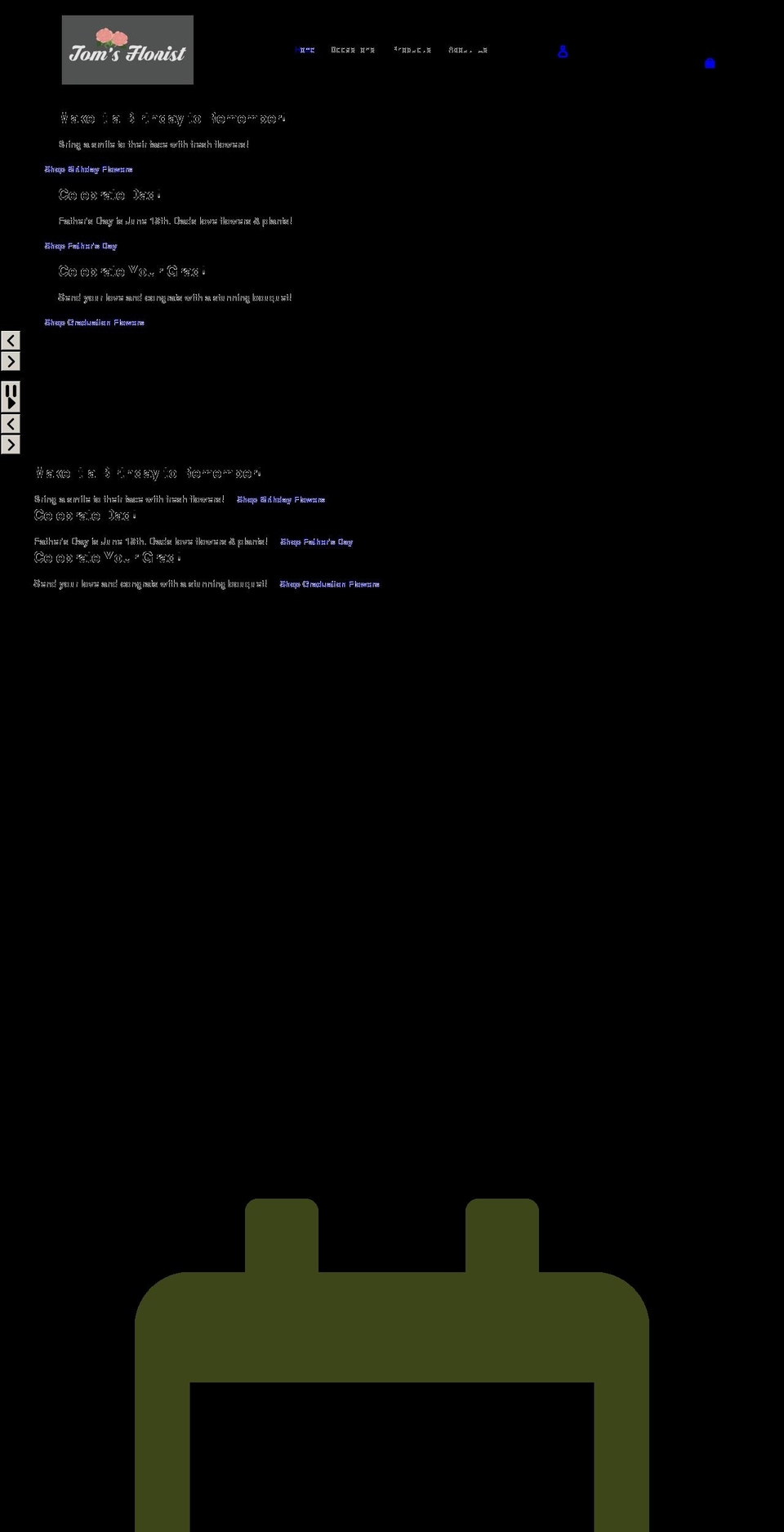 mol-standard- Shopify theme site example tomsfloristvanburen.com
