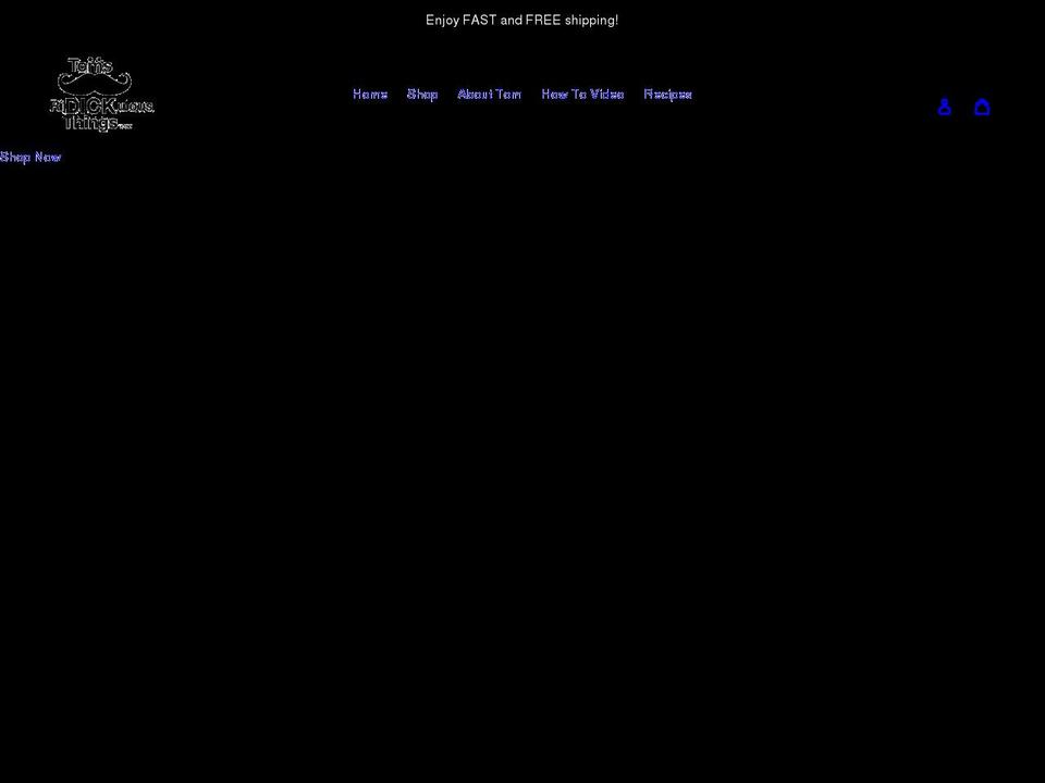 tomsridickulousthings.com shopify website screenshot