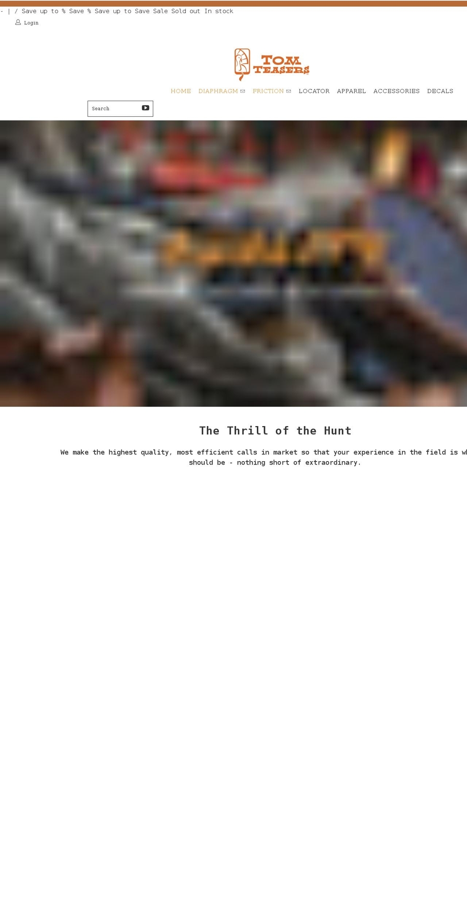 tomteasers.com shopify website screenshot