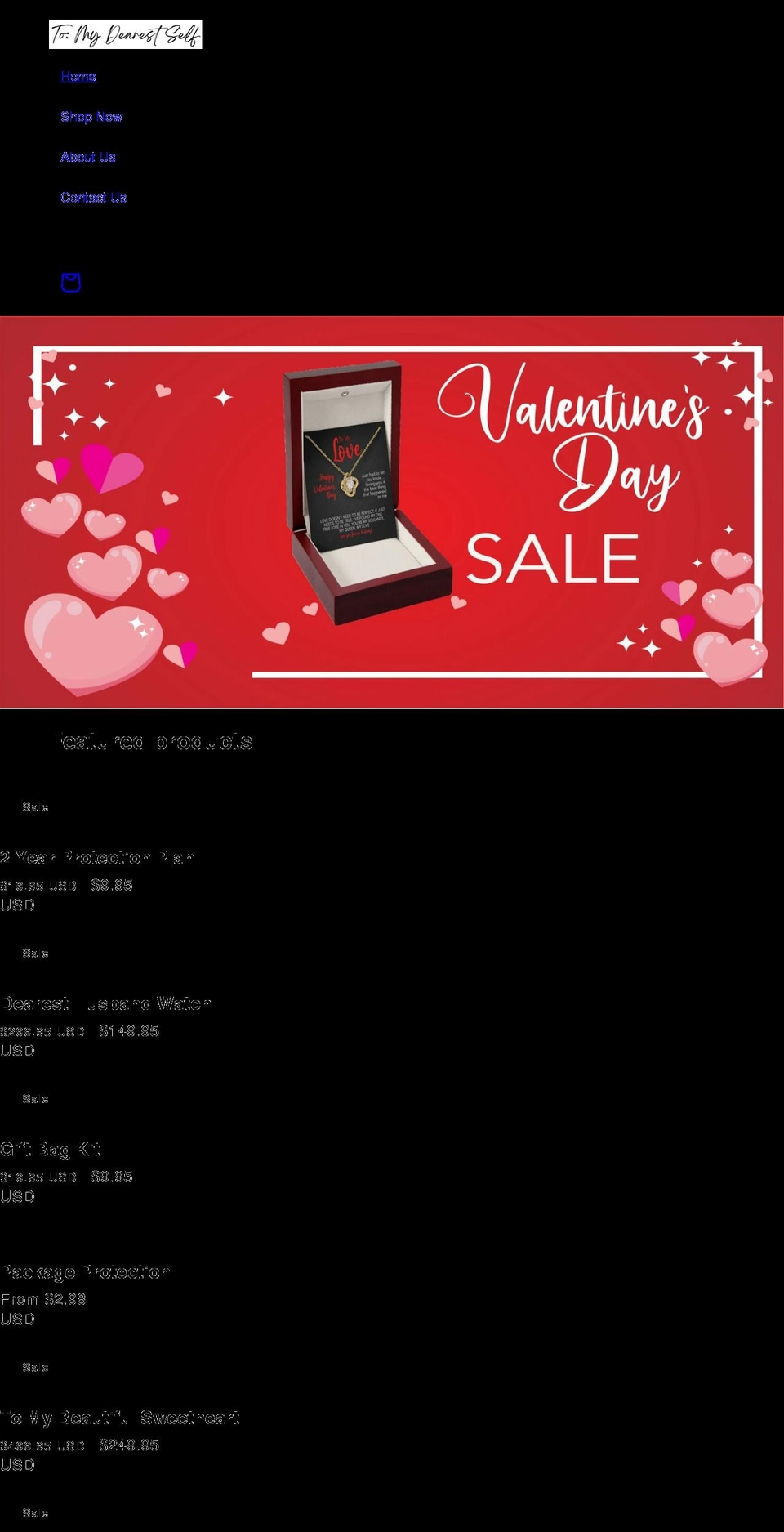 tomydearestself.com shopify website screenshot