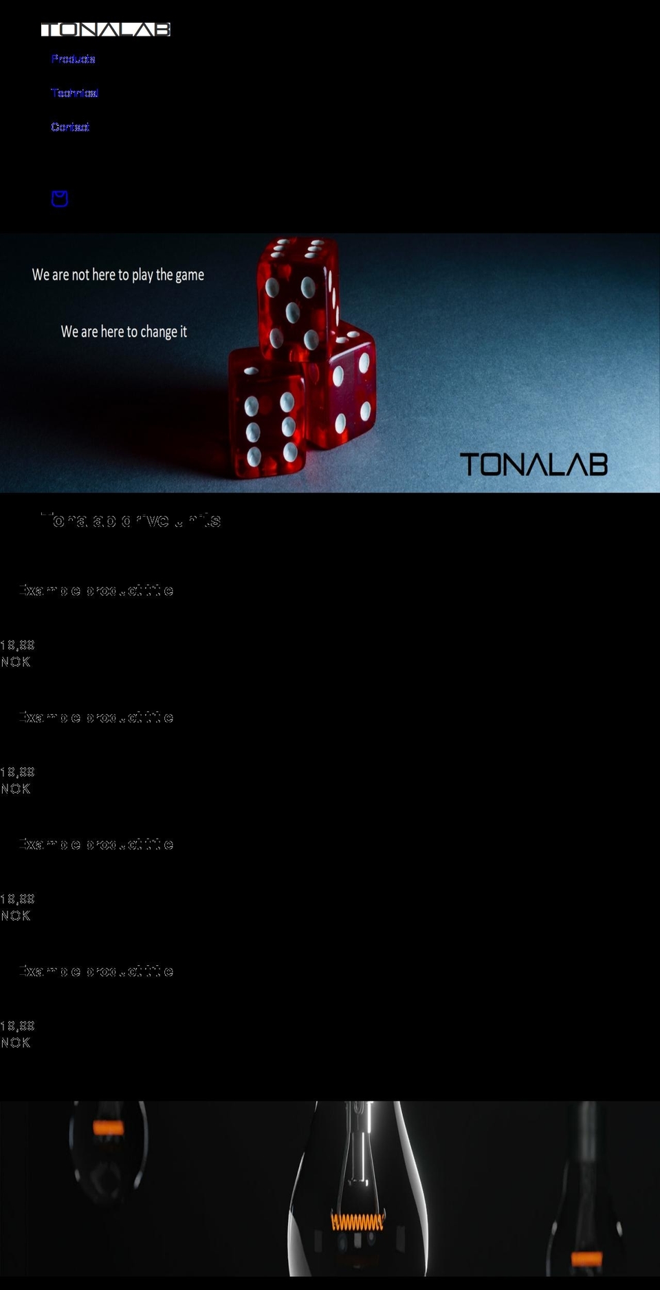 tonalab.com shopify website screenshot