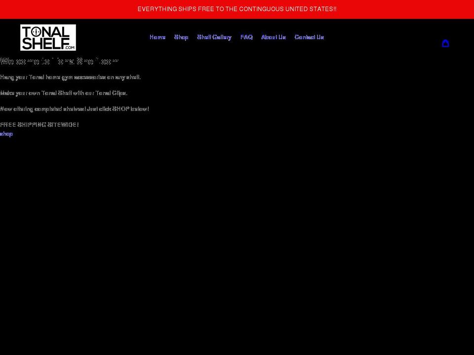 tonalshelf.com shopify website screenshot