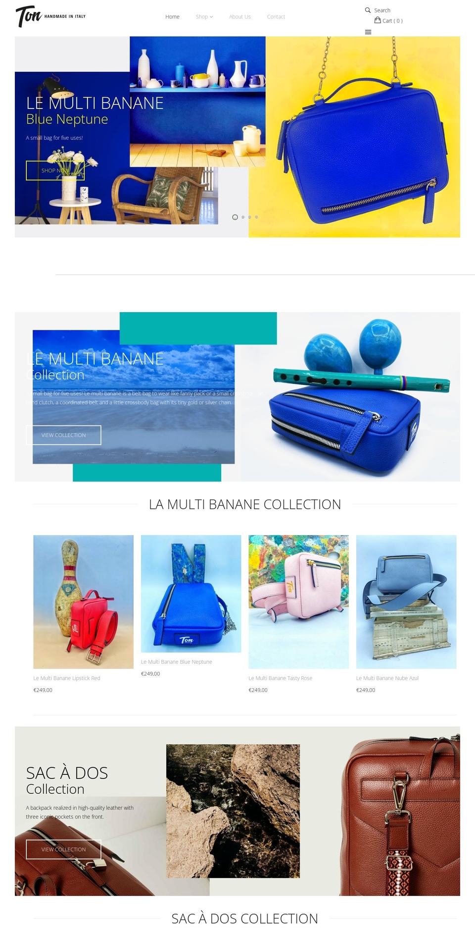 tonbagshop.com — Shopify storefront screenshot