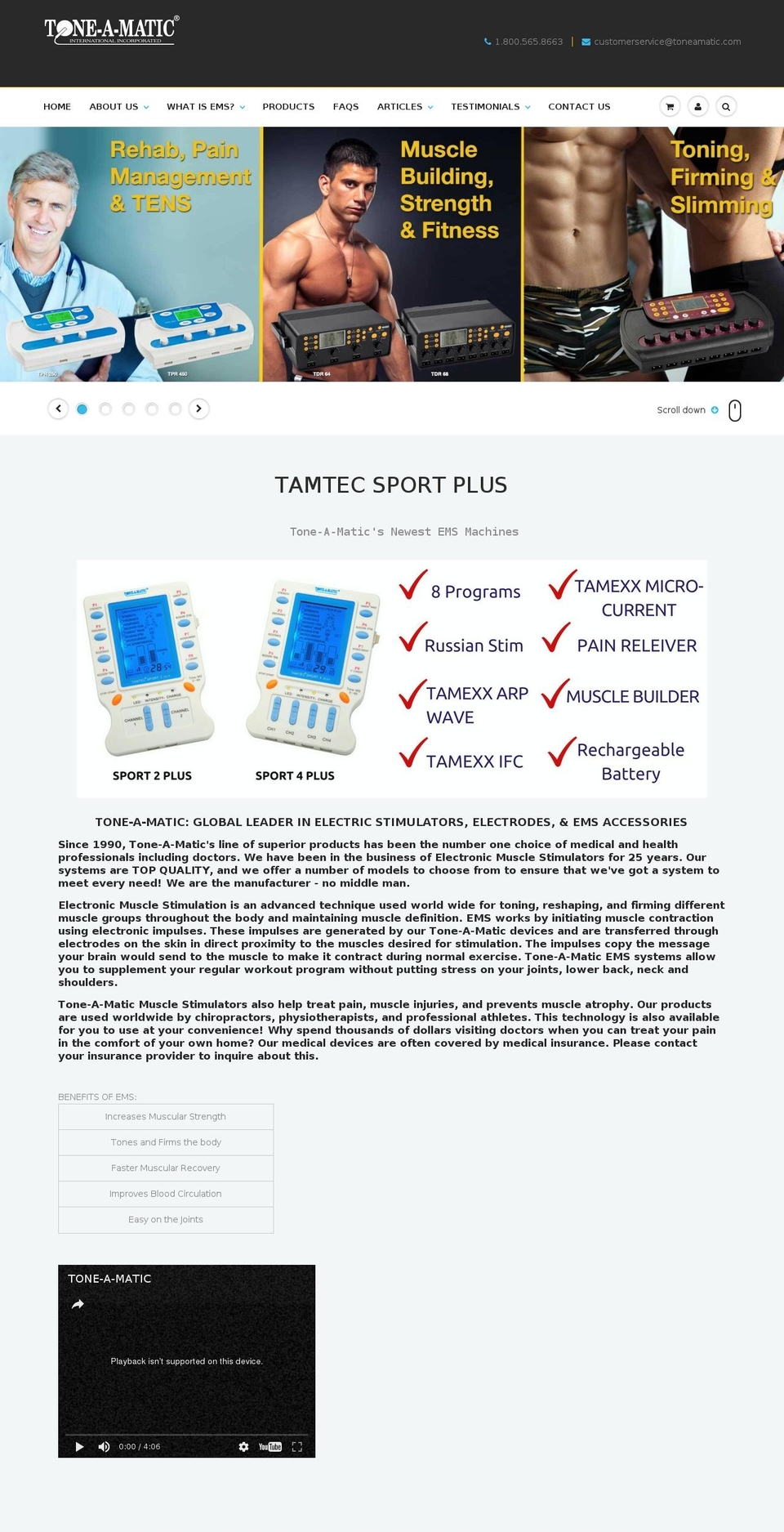 toneamatic.com shopify website screenshot