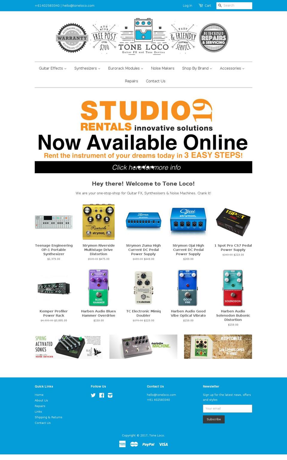 toneloco.com shopify website screenshot