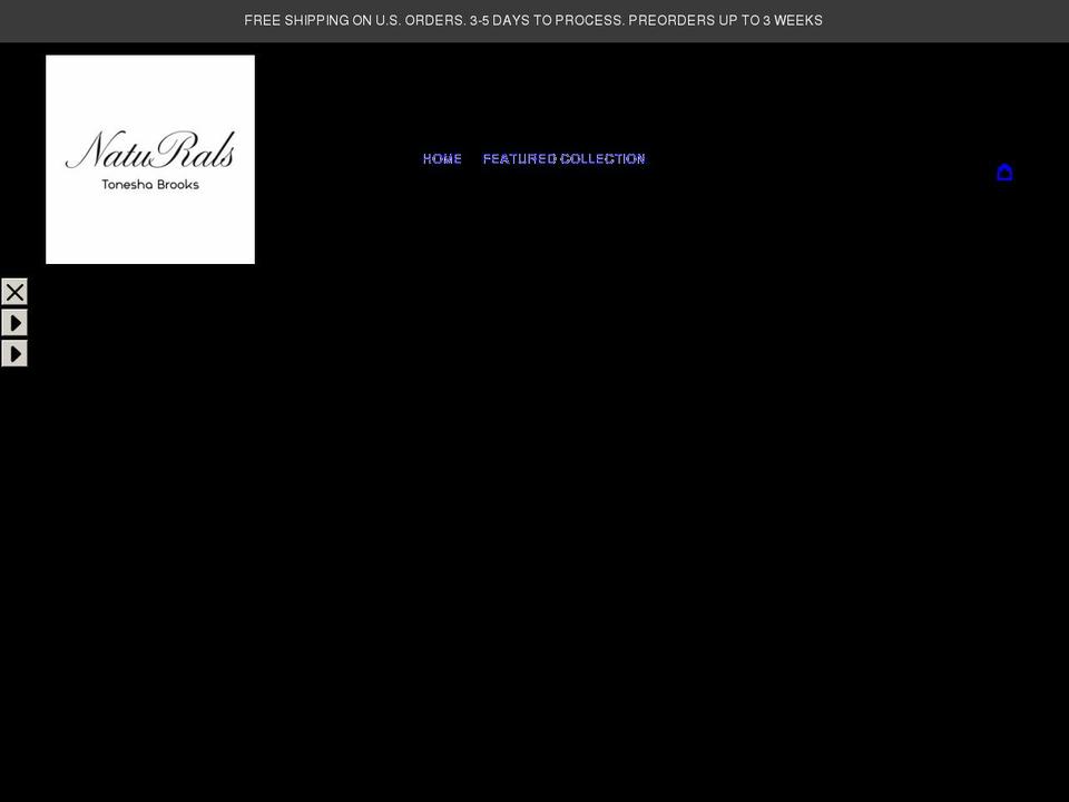 toneshabrooks.com shopify website screenshot