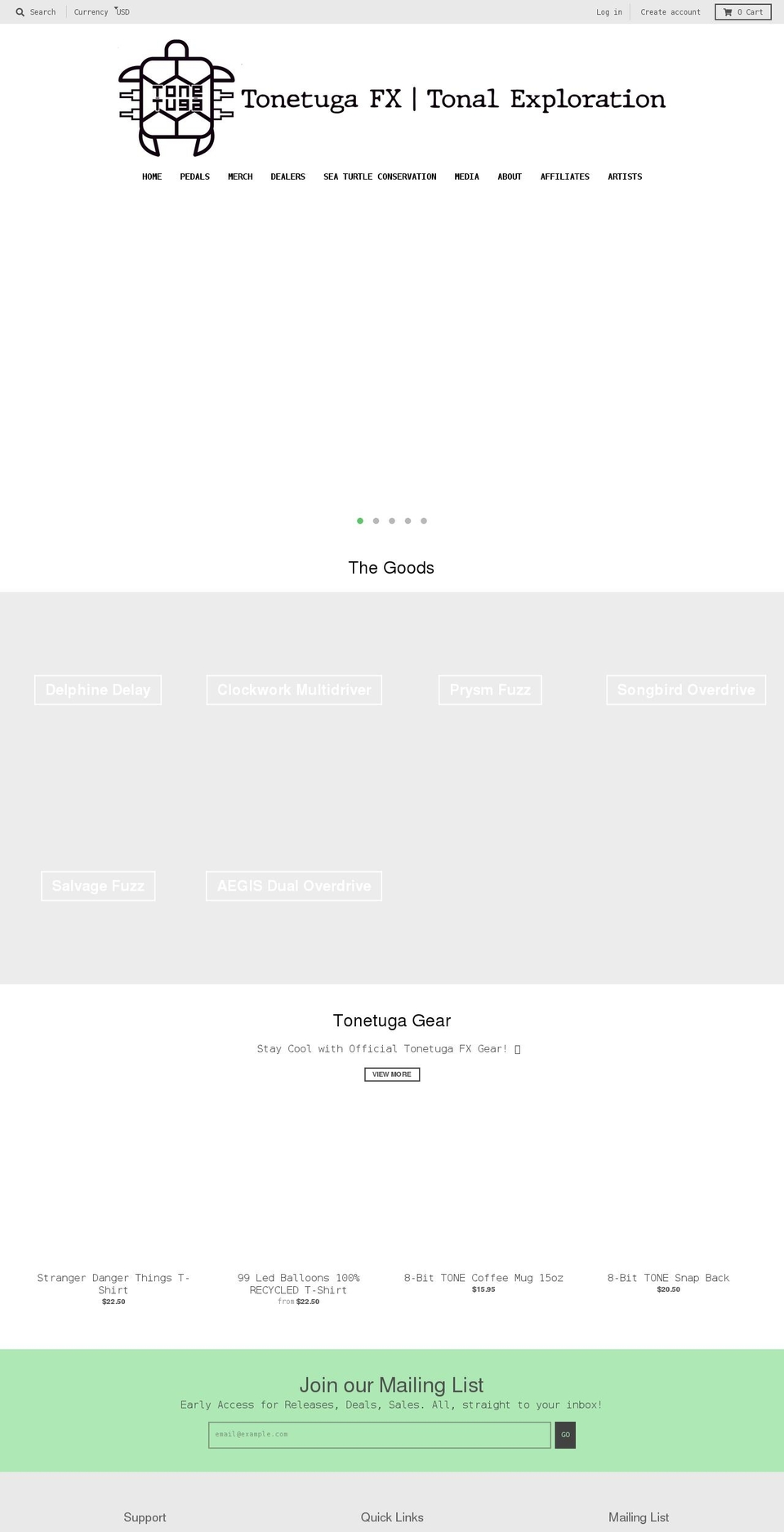 tonetugafx.com shopify website screenshot