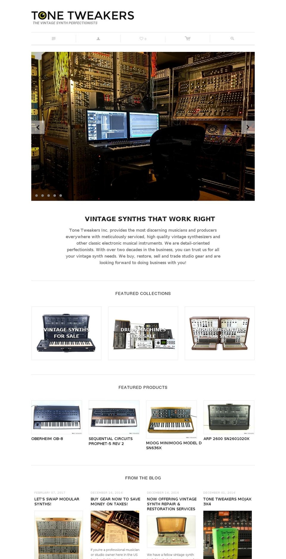 tonetweakers.com shopify website screenshot