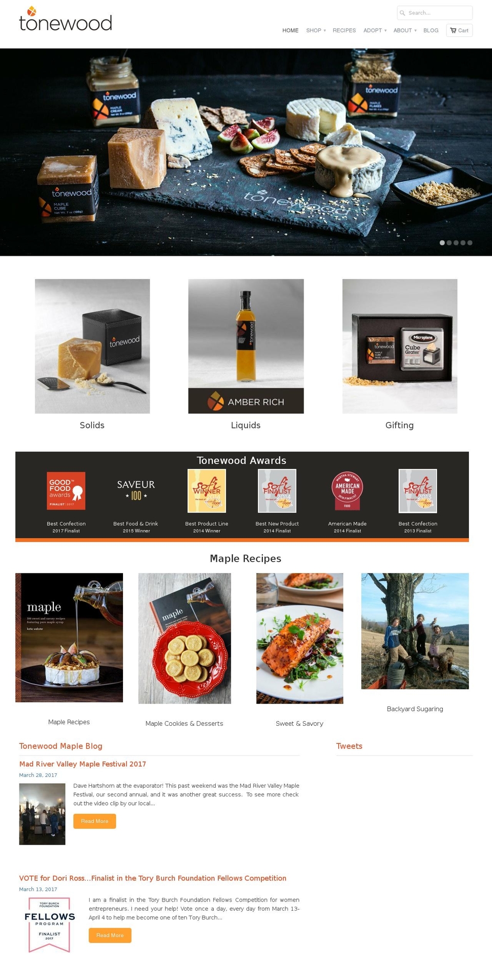 tonewoodmaple.com shopify website screenshot