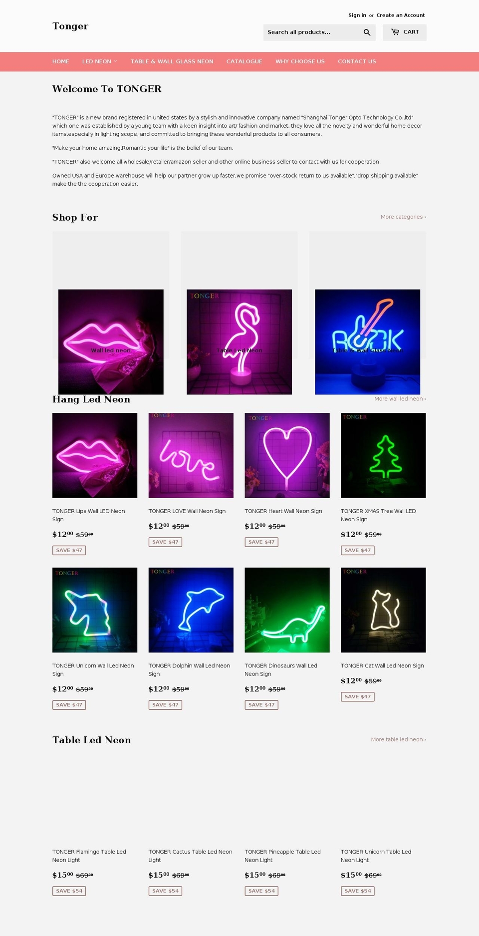 tongeropto.com shopify website screenshot