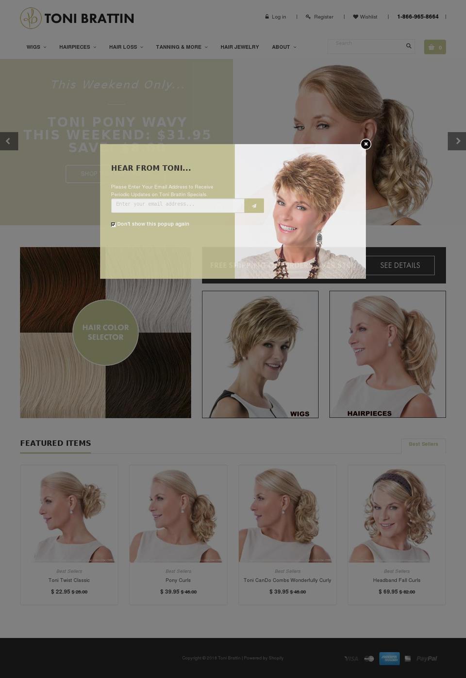 toni-brattin Shopify theme site example tonibrattintansecret.com