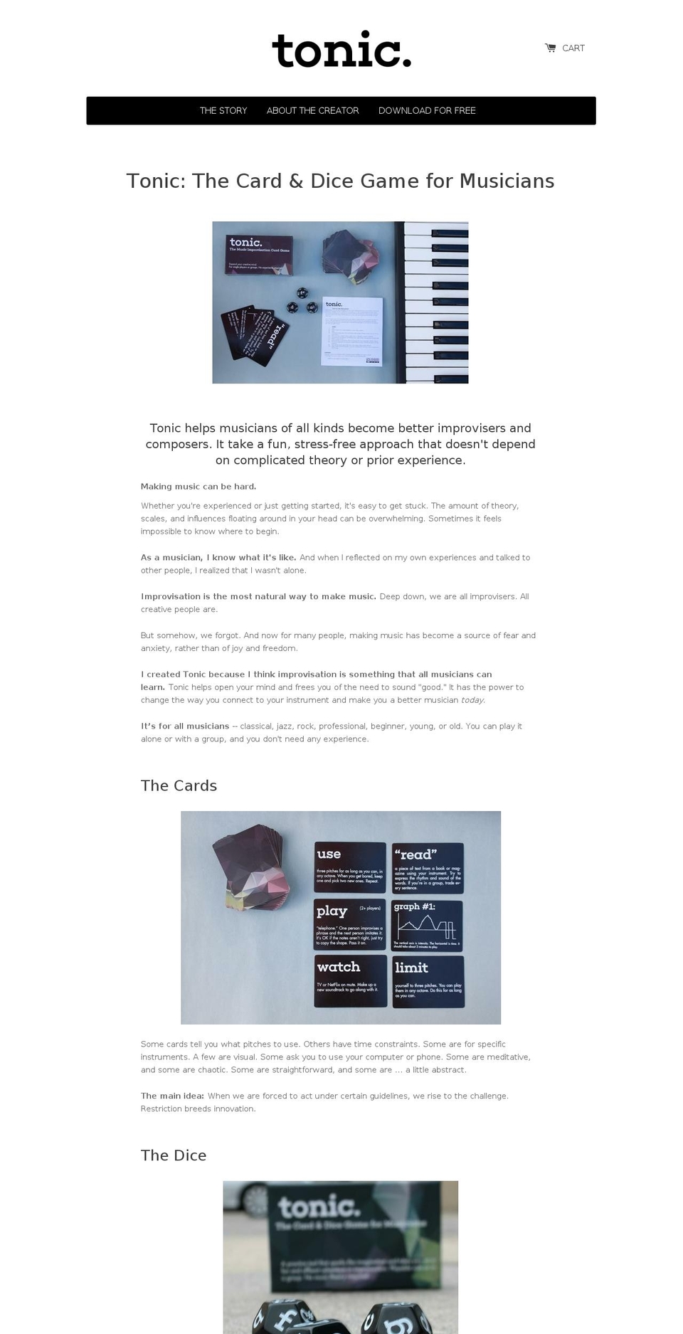 tonicgame.com shopify website screenshot