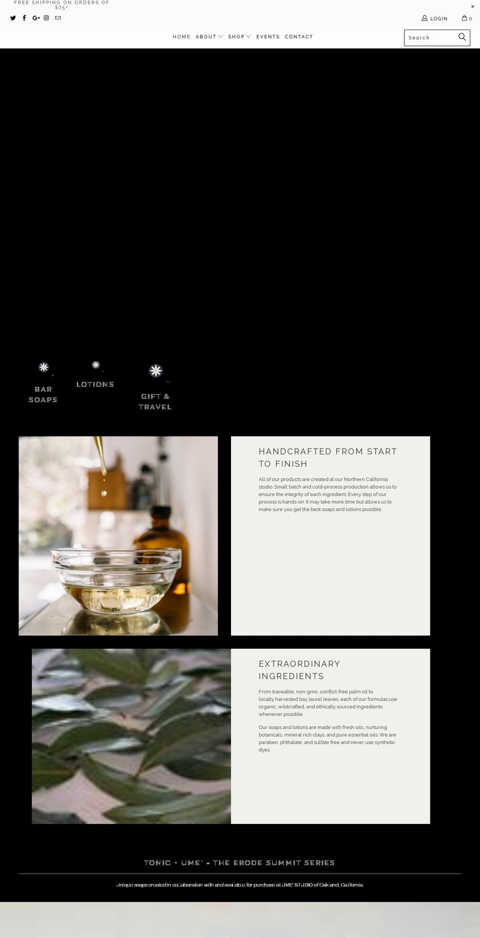 tonicnaturals.com shopify website screenshot