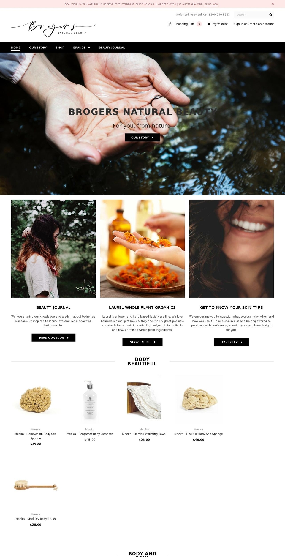 tonicorganicbeauty.com.au shopify website screenshot