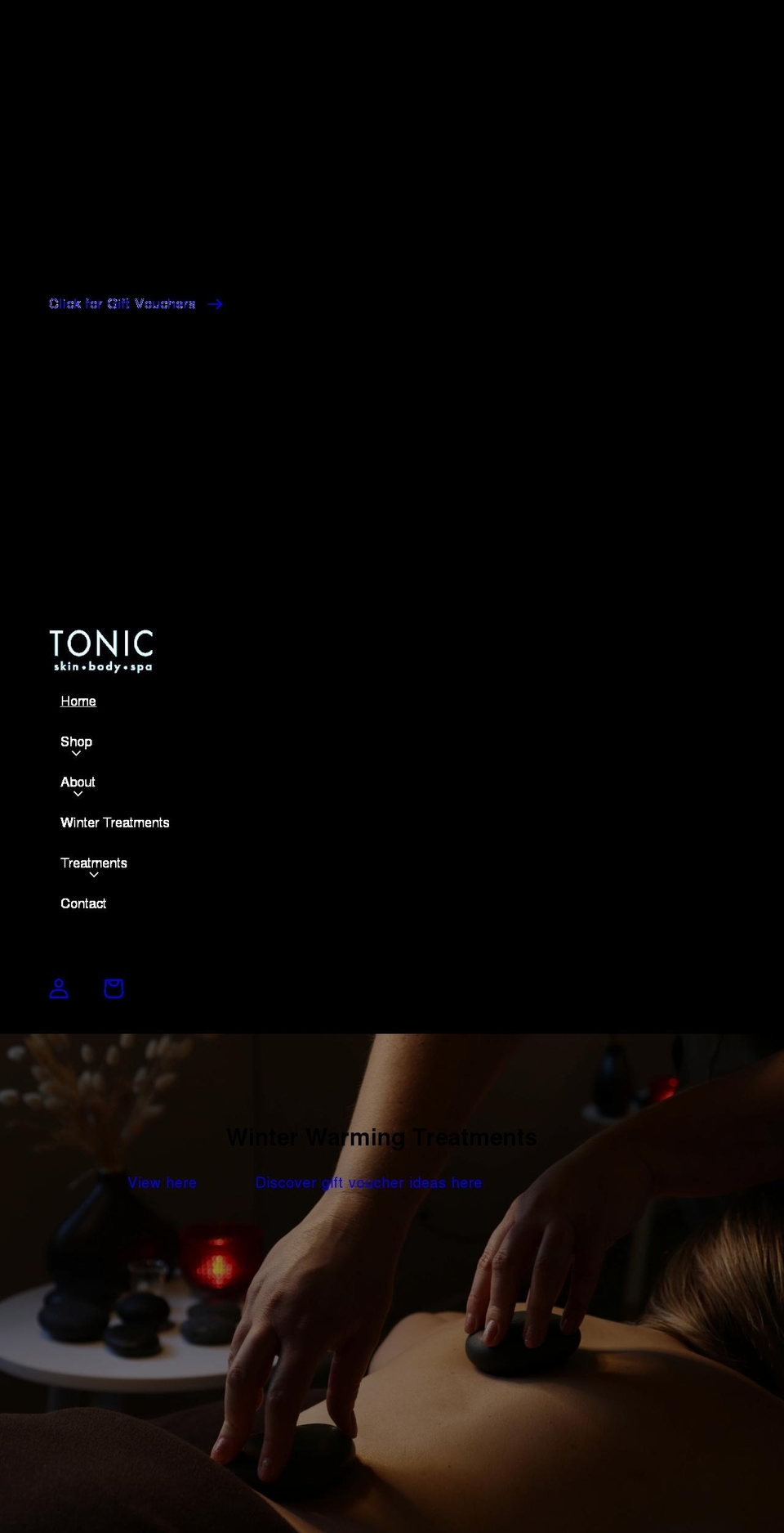 tonicspa.co.nz shopify website screenshot