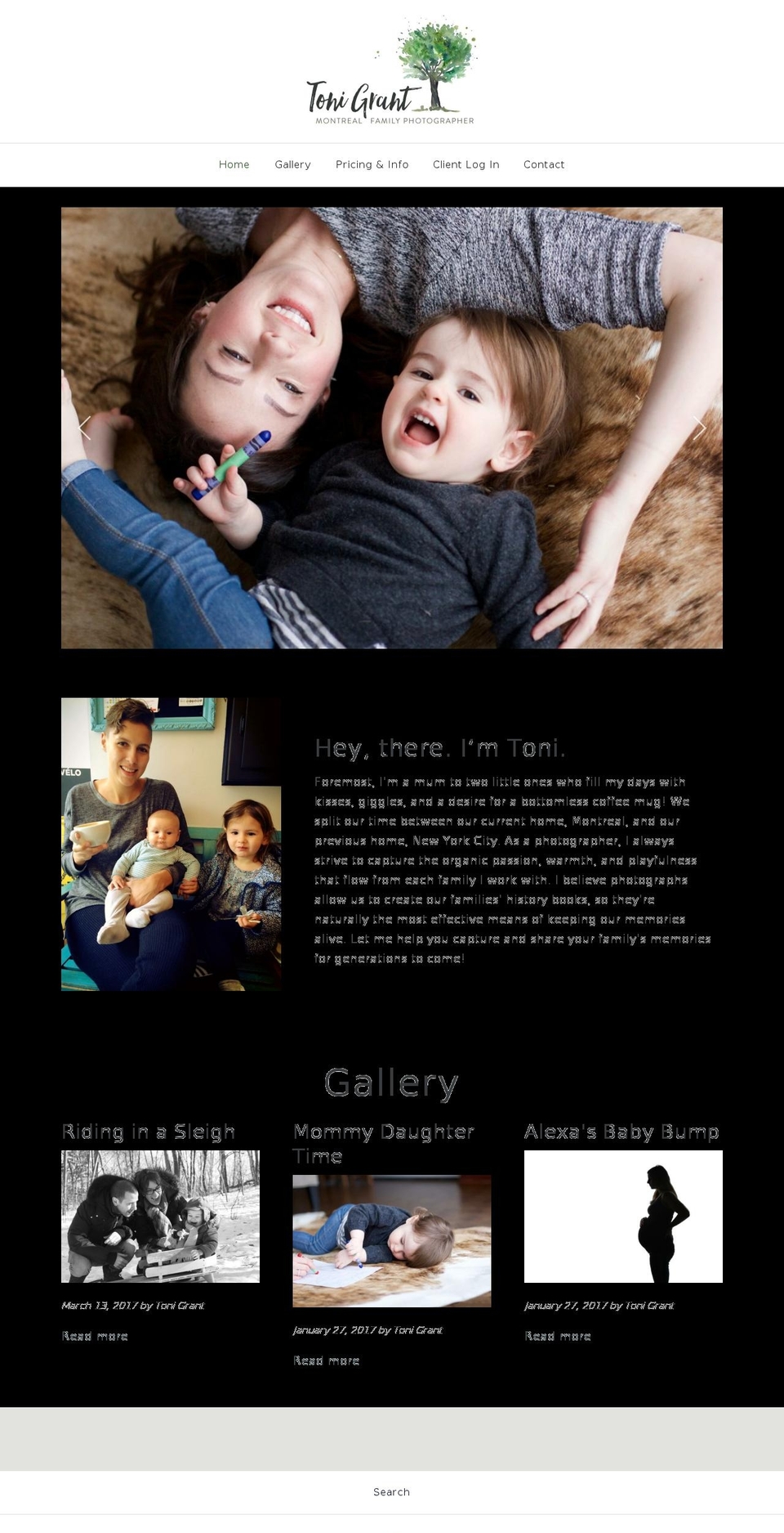 tonigrant.com shopify website screenshot