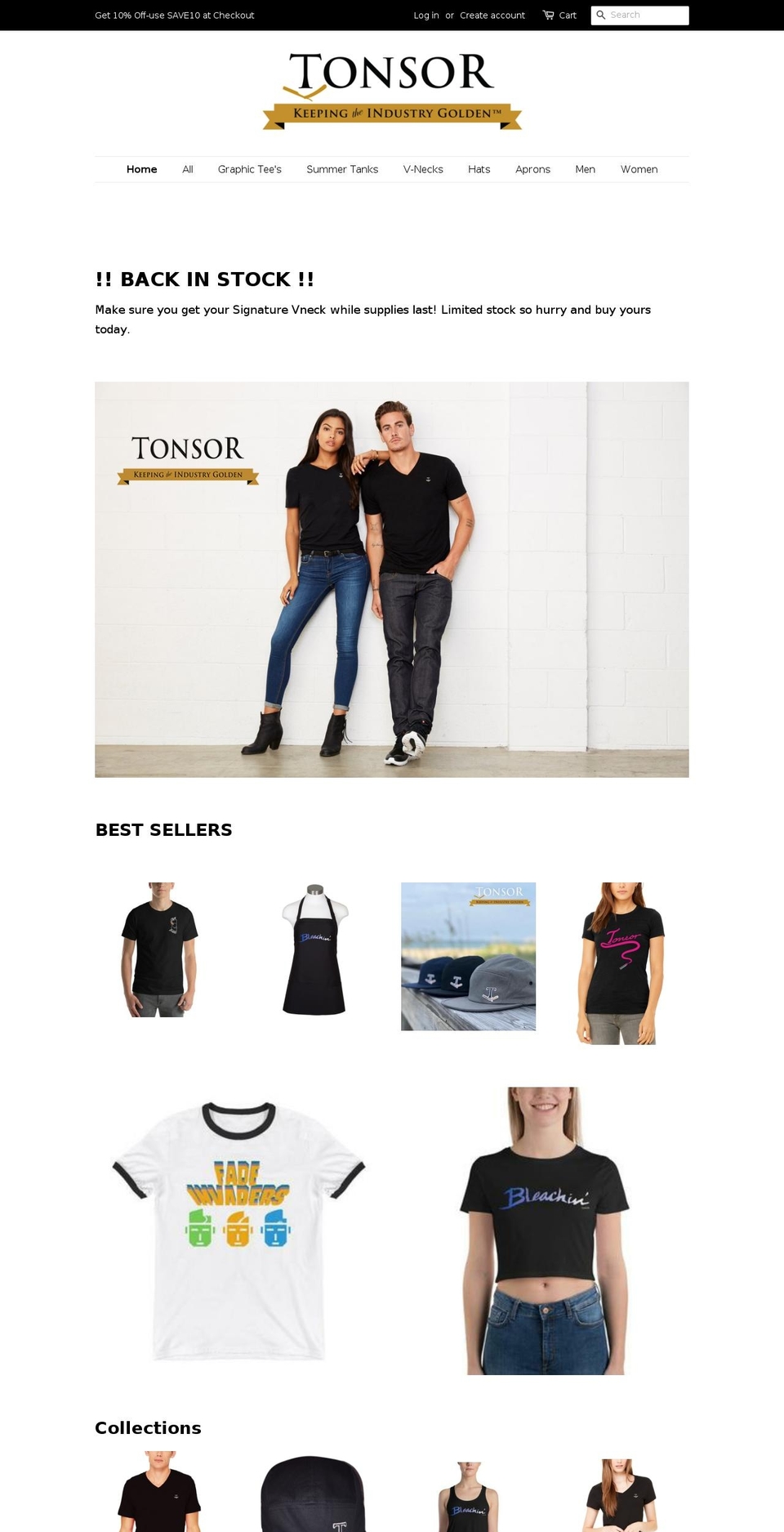tonsortools.com — Shopify storefront screenshot