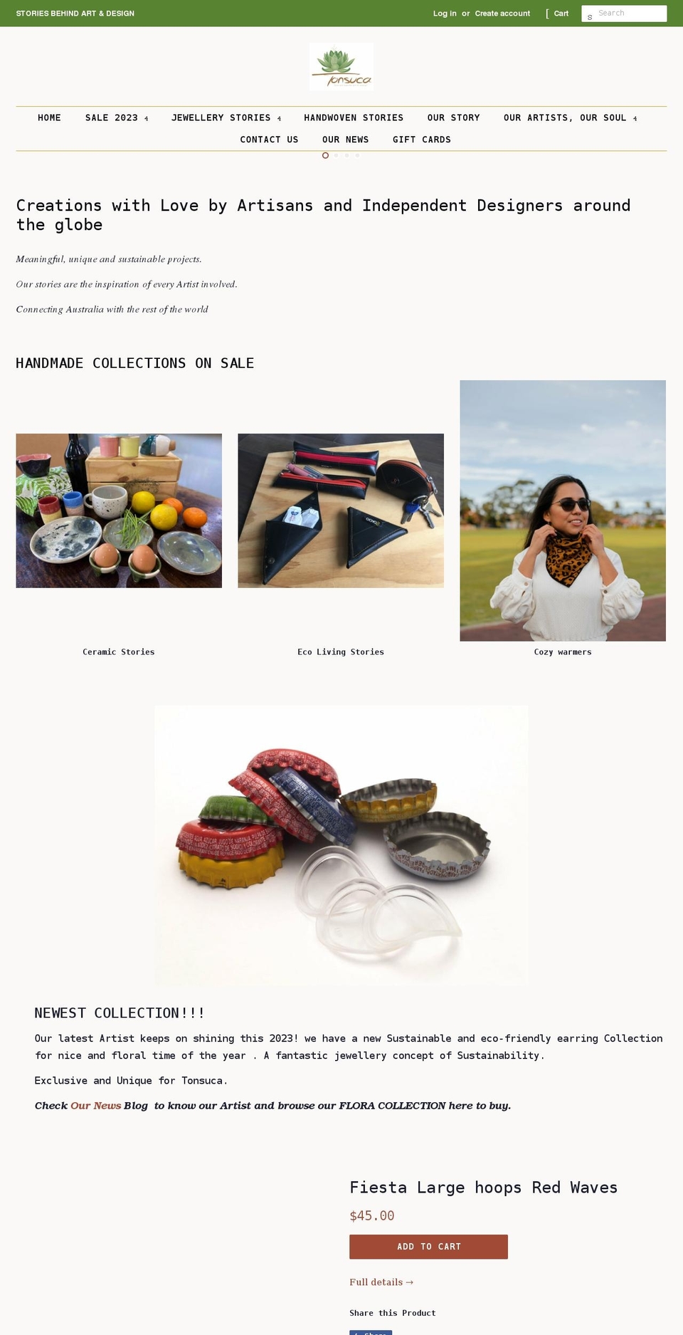 tonsuca.com shopify website screenshot