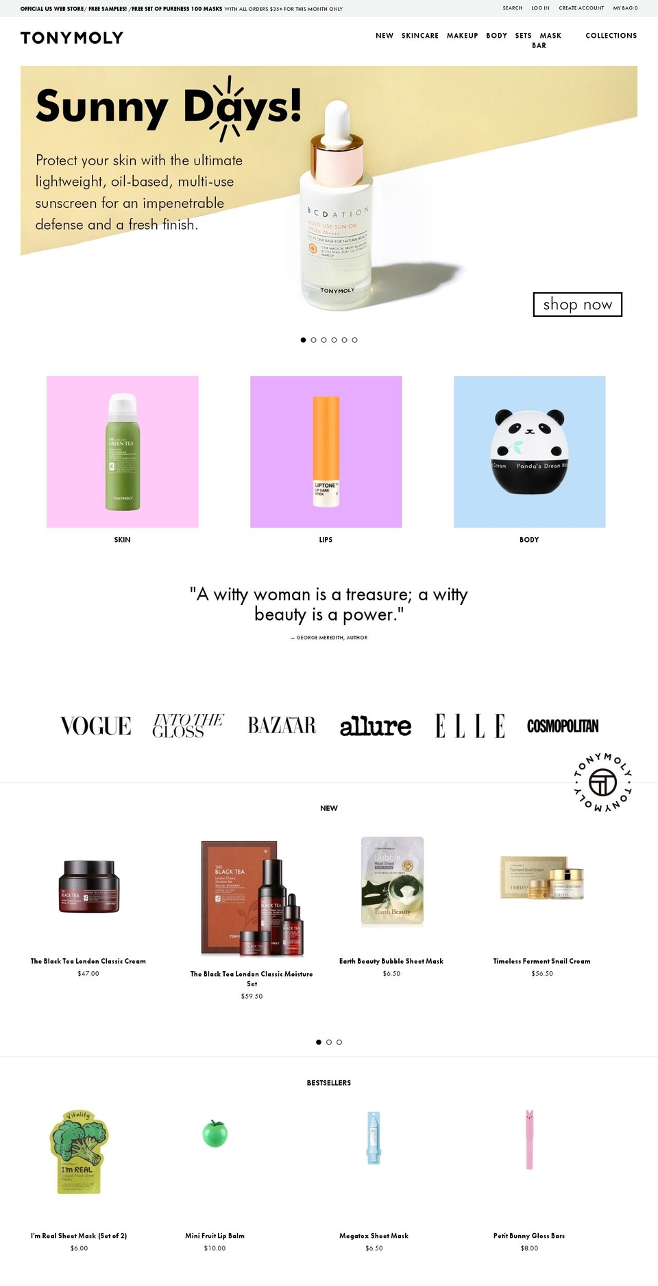 tonymoly-u-s-a.myshopify.com shopify website screenshot