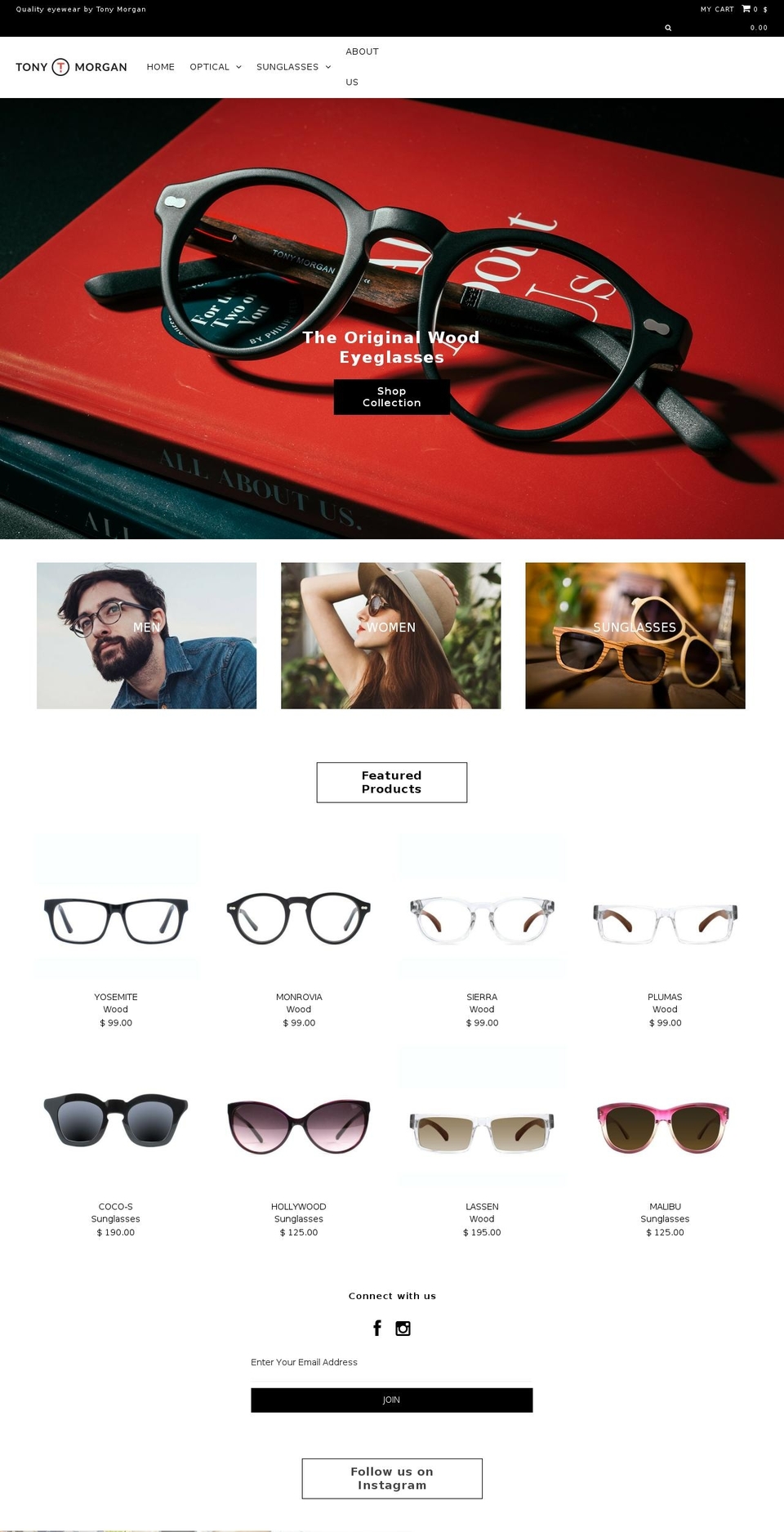 tonymorganla.com shopify website screenshot