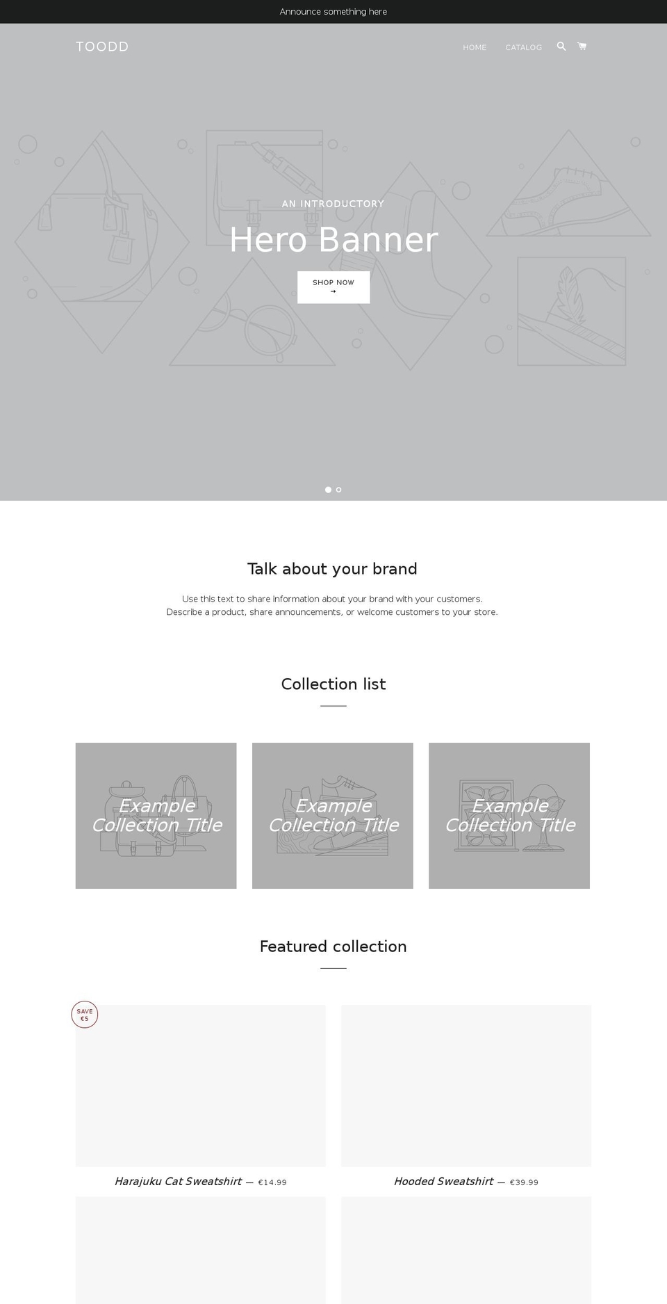toodd.com — Shopify storefront screenshot