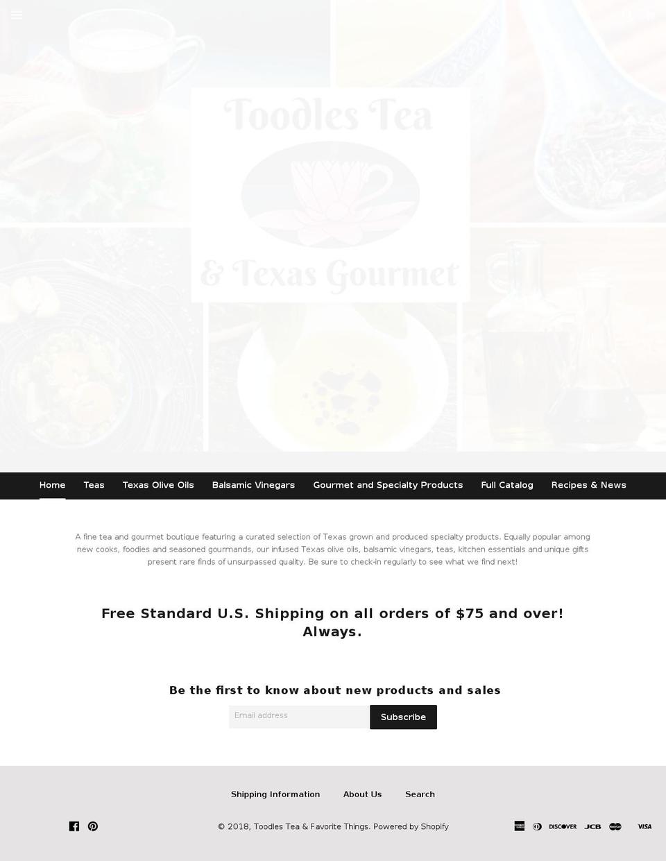 toodlestea.com — Shopify storefront screenshot