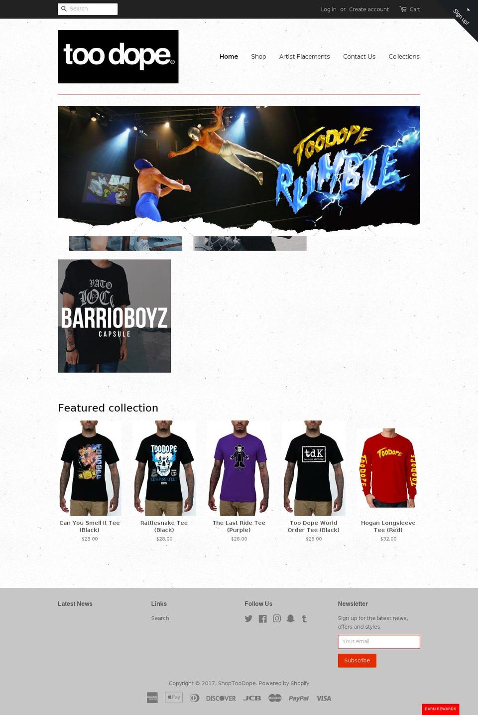 toodopebrand.com shopify website screenshot