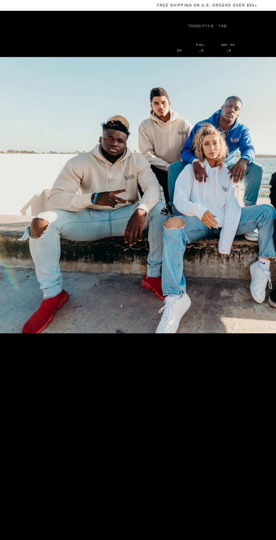 toogifted.org shopify website screenshot