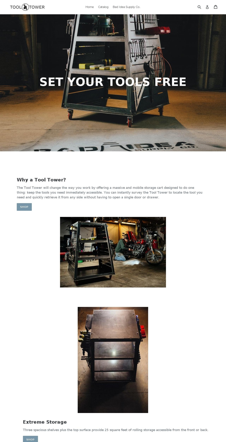 tool-tower.com — Shopify storefront screenshot