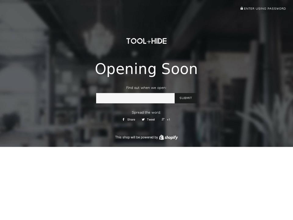 toolandhide.com — Shopify storefront screenshot