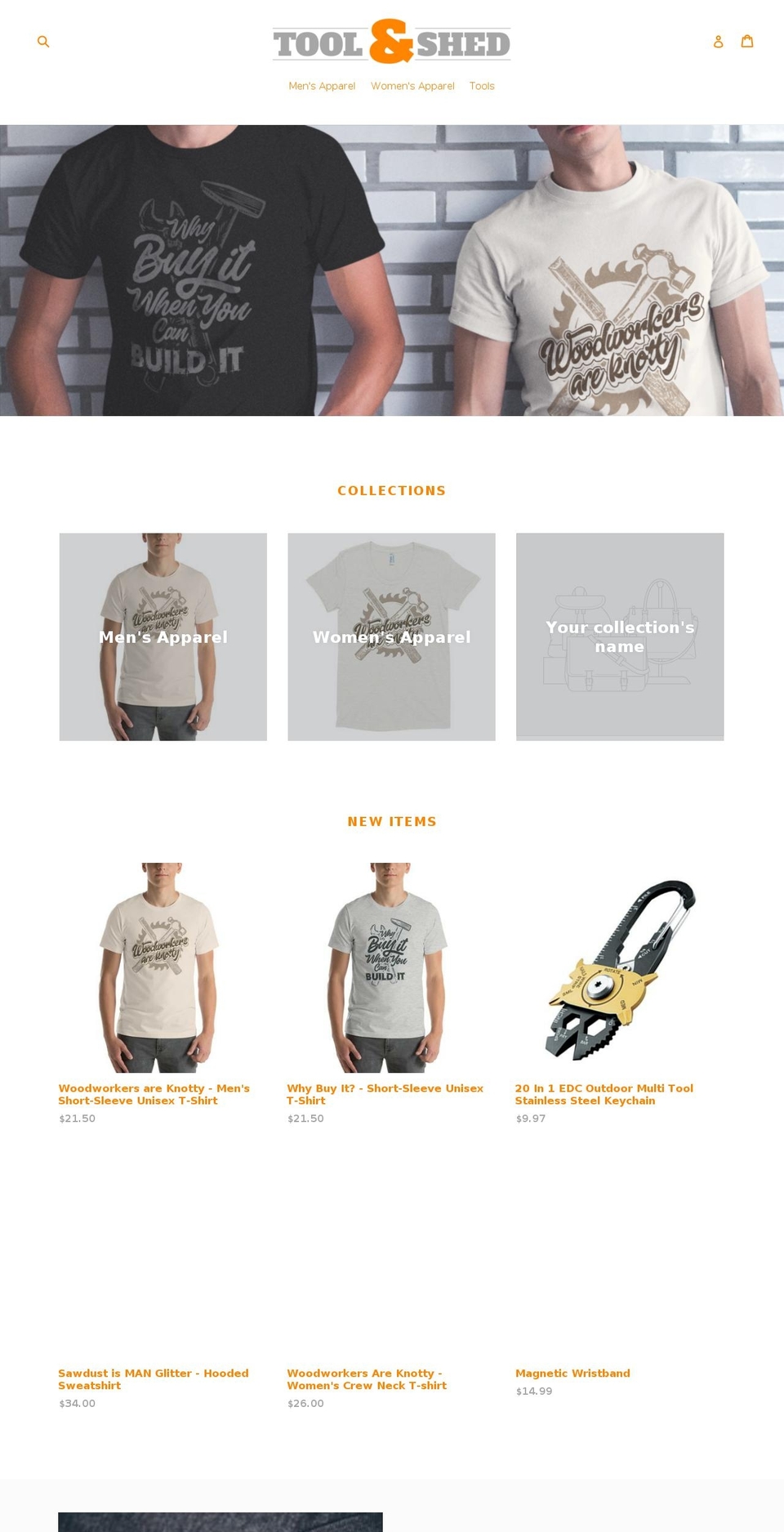 toolandshed.com — Shopify storefront screenshot