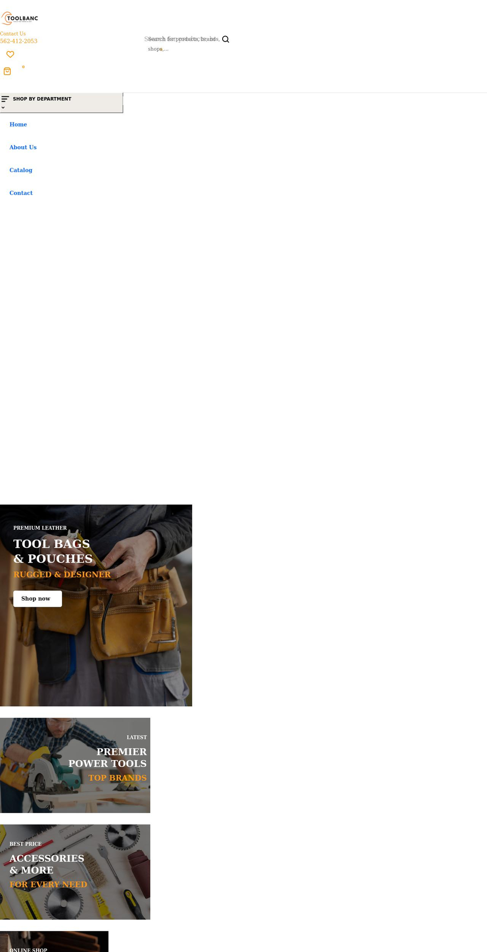 toolbanc.com shopify website screenshot