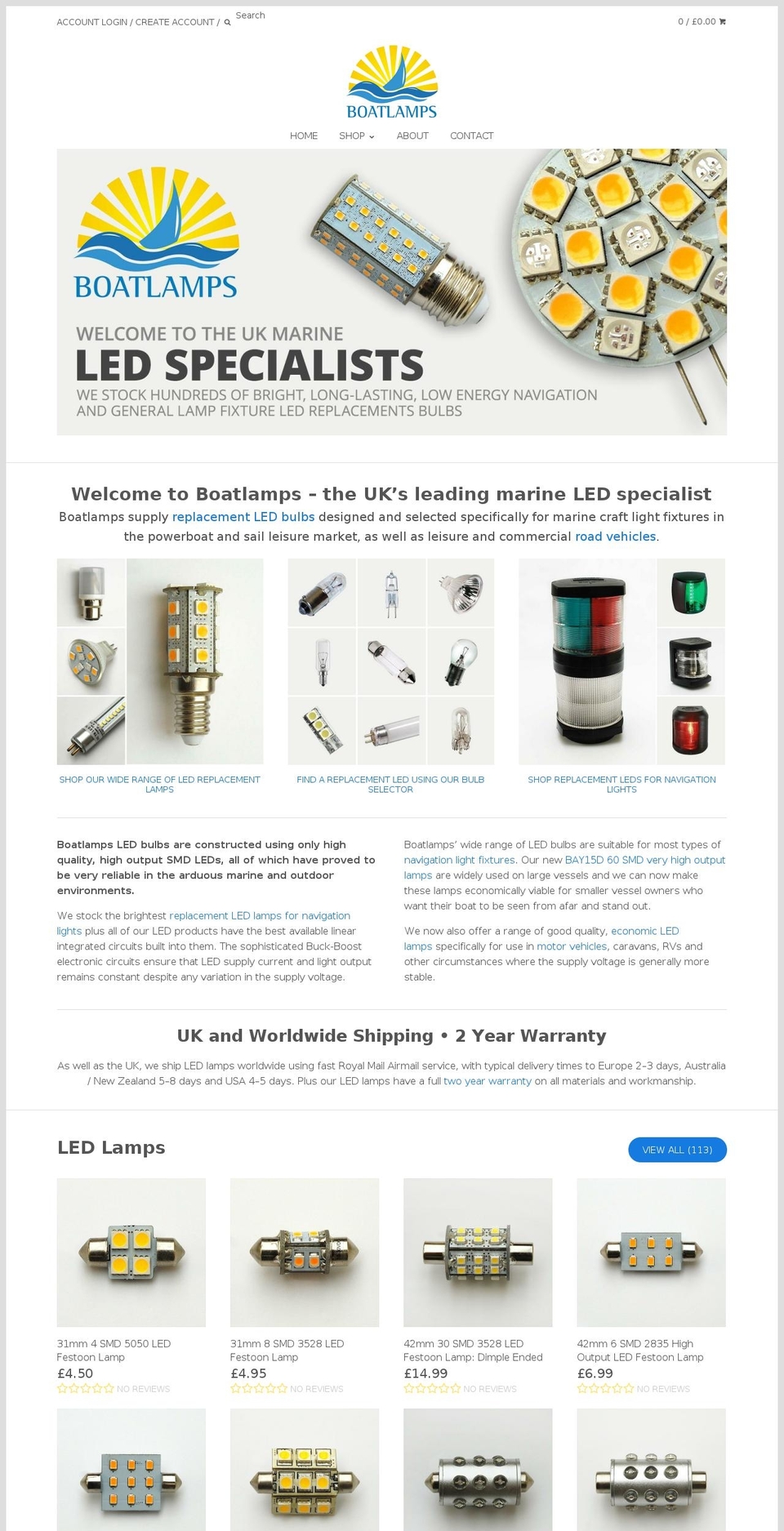 toollamps.com shopify website screenshot
